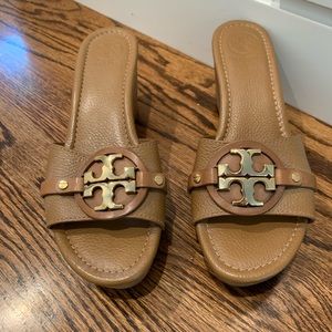 Tory Burch wedge slide ons